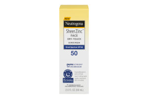 Neutrogena Sheer Zinc Dry-Touch Face Sunscreen SPF 50