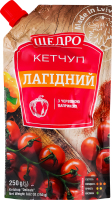 Кетчуп с красной паприкой пастеризованный Нежный Щедро д/п 250г