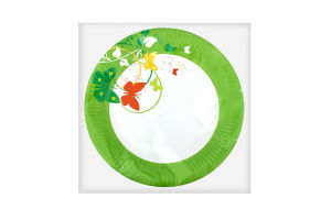 Тарілка паперова 230мм "Вишиванка" 6шт ТМ Уніпак