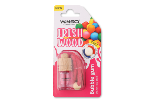 Ароматизатор д/авто Fresh Wood Bubble Gum 4мл блістер Winso