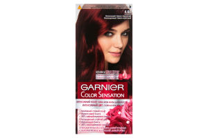 Крем-краска для волос Color Sensation Интенсивный темно-красный №4.60 Garnier