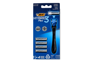 Система бритвенная 3-лезвийная Hybrid Flex 3 BiC 1шт