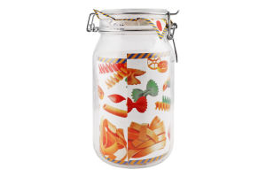 Банка зі скляною кришкою Econ round 1.5л Uniglass 1шт