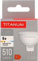ЛАМПА LED TITANUM 6W GU5.3 4100K 220V