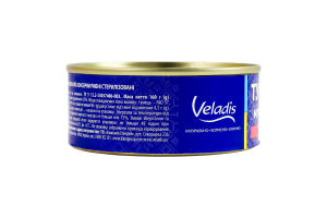 Мясо тунца в масле стерилизованное Veladis ж/б 160г