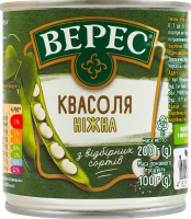 Фасоль отварная стерилизованная Нежная Верес ж/б 200г
