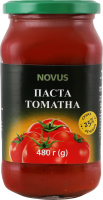 Паста томатна 25% стерилізована Novus в/с с/б 480г