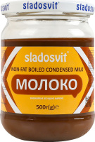 Молоко сгущенное вареное обезжиренное Sladosvit с/б 500г
