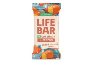 Батончик Lifebar протеїн вівс солона карам органіч