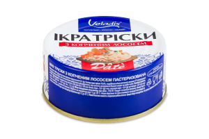Икра трески с копченым лососем пастеризованная Pate Veladis с/б 100г