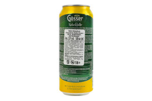 Пиво спеціальне 0.5л 2% світле фільтроване пастеризоване Natur Radler Gosser з/б