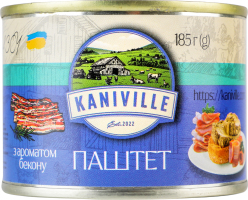 Паштет мясной с ароматом бекона Kaniville ж/б 185г