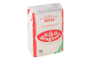 Мука из мягких сортов пшеницы Pizza Napoletana Rossa Le 5 Stagioni в/с м/у 5кг