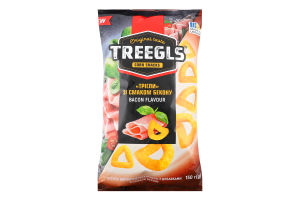 Вироби фігурні неглазуровані з добавками зі смаком бекону Treegls м/у 150г