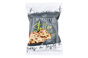 Виріб хлібобулочний здобний Штолен міні 100г Biscotti