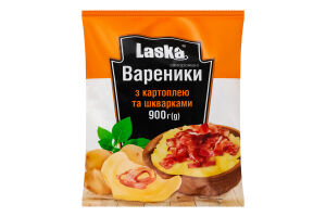 Вареники с картофелем и шкварками Laska м/у 900г