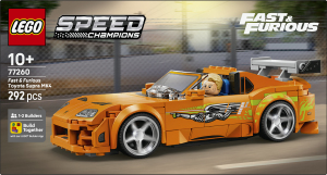 Конструктор для детей от 10лет №77260 Fast&Furious Toyota Supra MK4 Speed champions Lego 292эл