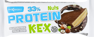 Батончик вафельный с орехово-кремовой начинкой покрытый какао-глазурью Nuts protein Kex Max Sport м/у 40г