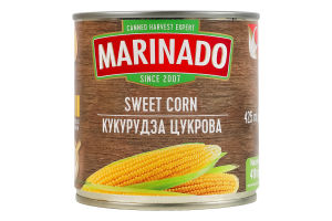 Кукурудза цукрова стерилізована Marinado з/б 410г