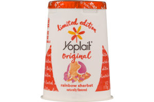 Yoplait Original Low Fat Yogurt Rainbow Sherbet