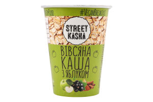 Каша швидкого приготування вівсяна з яблуком 50г стакан Стріт каша