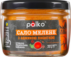 Сало молотое с аджикой пикантной Palko с/б 160г