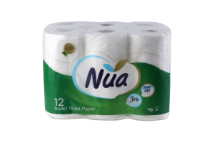 Папір туалетний Nua 3-шаровий