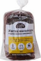Хлеб нарезной из смеси ржаной и пшеничной муки с ядром семечек подсолнечника Ржаное наслаждение Скиба м/у 400г