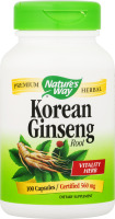 Nature's Way Vitality Herb Capsules Korean Ginseng Root - 100 CT
