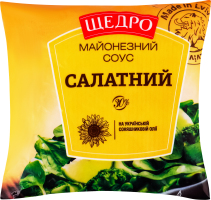 Соус майонезный 30% Салатный Щедро м/у 300г
