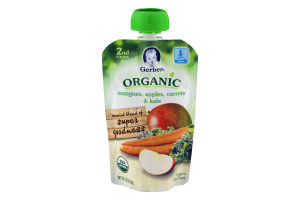 Gerber Organic Mangoes, Apples, Carrots & Kale 2nd Foods Organic Baby Food