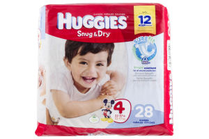 Huggies Snug & Dry Disney Baby Stage 4 Diapers (22-37 lb) - 28 CT
