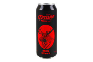 Пиво 0.5л 6.3% темне нефільтроване Milk stout Файне з/б