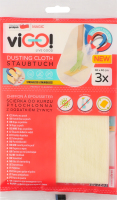 Серветки з мікрофібри для прибирання пилу 36x40см viGO! 3шт
