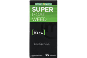 Nature's Bounty Super Goat Weed with MACA Herbal Supplement Capsules - 60 CT