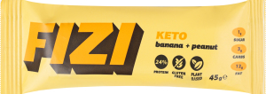 Батончик протеїновий Банан + арахіс Keto Fizi м/у 45г
