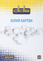 Картон белый 7 листов A4 Didie 1шт