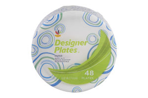 Ahold Designer Plates Paper - 48 CT