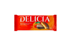 Печиво здобне збивне зі смаком апельсина Delicia м/у 135г