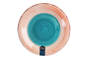 Тарілка салатна Eat&Drink зелено-біла 19см