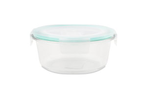 Контейнер д/зберігання 660мл скло круглий з кришкою KYYW452