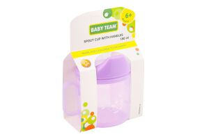 Поильник-спаут Baby Team с ручками 180мл
