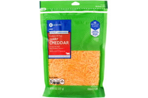 SE Grocers Fancy Shredded Reduced Fat Sharp Cheddar Natural Cheese