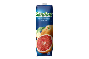 Нектар неосвітлений пастеризований грейпфрутовий Коктейльна колекція Sandora т/п 950мл