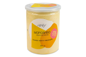 Морозиво Ананас-манго-маракуя Vegan Honey п/б 350г