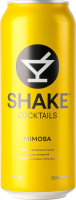 Напій слабоалкогольний 500мл 7% сильногазований Мімоза Cocktails Shake з/б