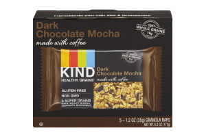 KIND Healthy Grains Granola Bars Dark Chocolate Mocha - 5 CT