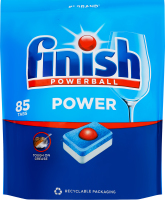 Таблетки для мытья посуды в посудомоечных машинах All in 1 Power Powerball Finish 85шт