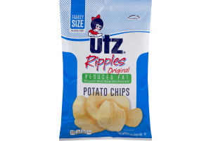 Utz Ripples Original Reduced Fat Potato Chips Family Size