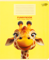 Зошит Family Line Funnybook клітинка мокрий шовк+УФ зворотня задруківка 18аркушів Тетрада